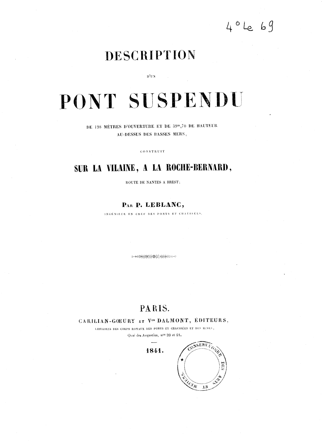 Page de titre du 4LE69