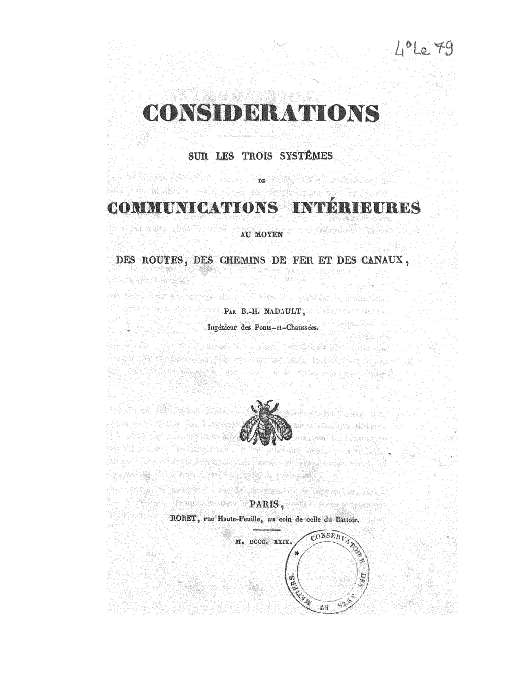 Page de titre du 4LE79