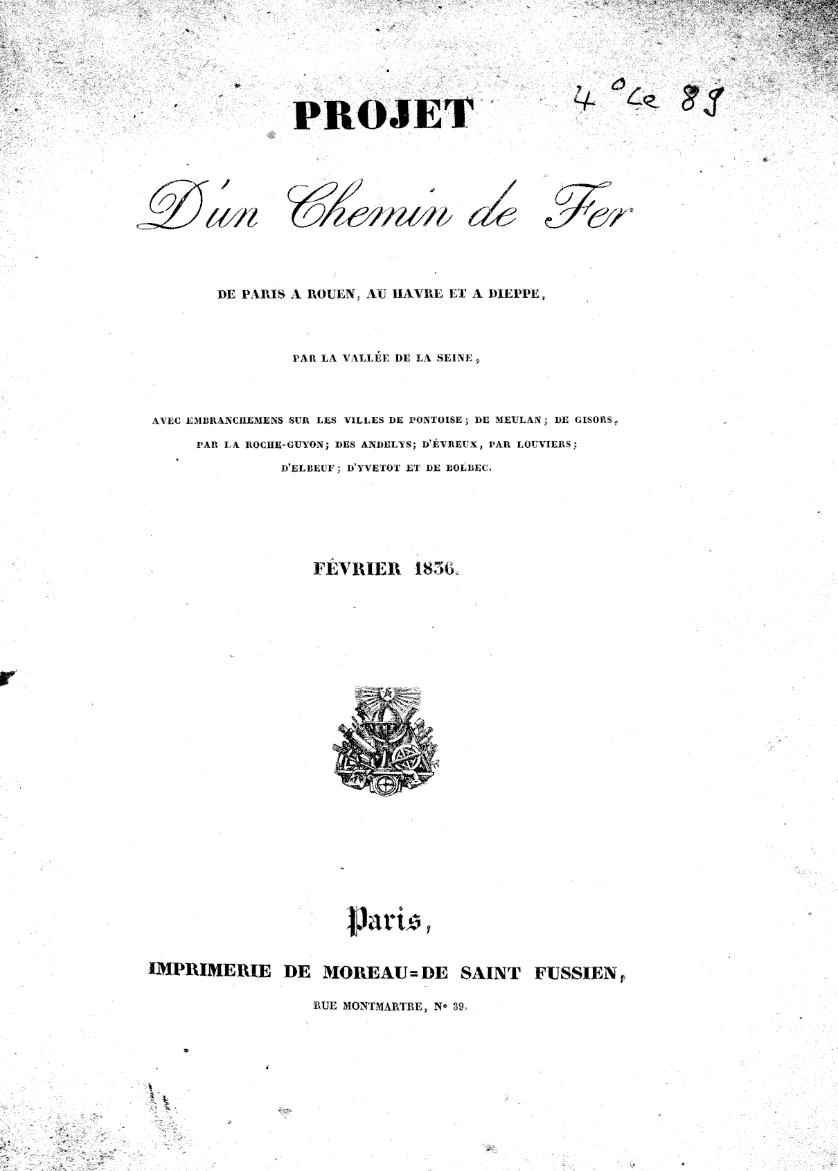 Page de titre du 4LE89