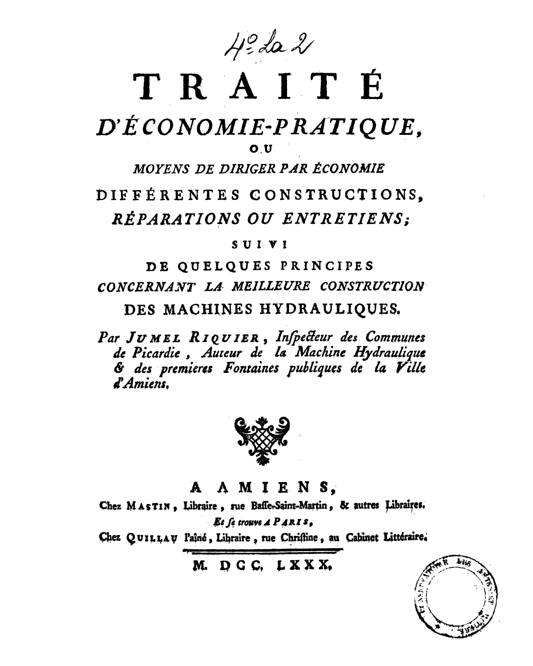 Page de titre du 4RESLA2