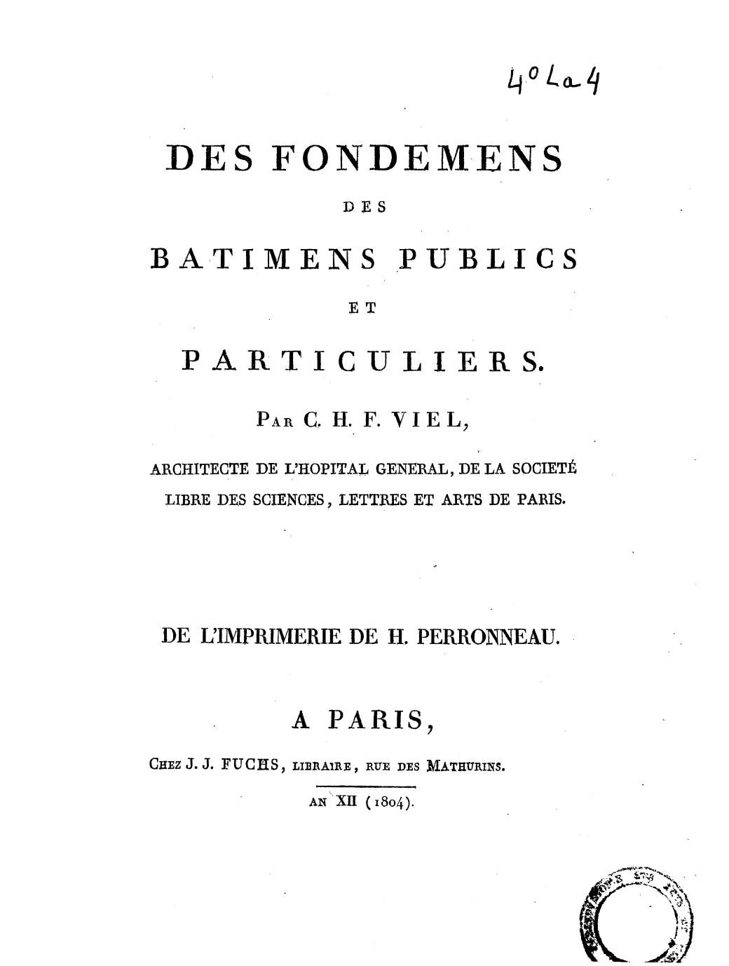 Page de titre du 4RESLA4