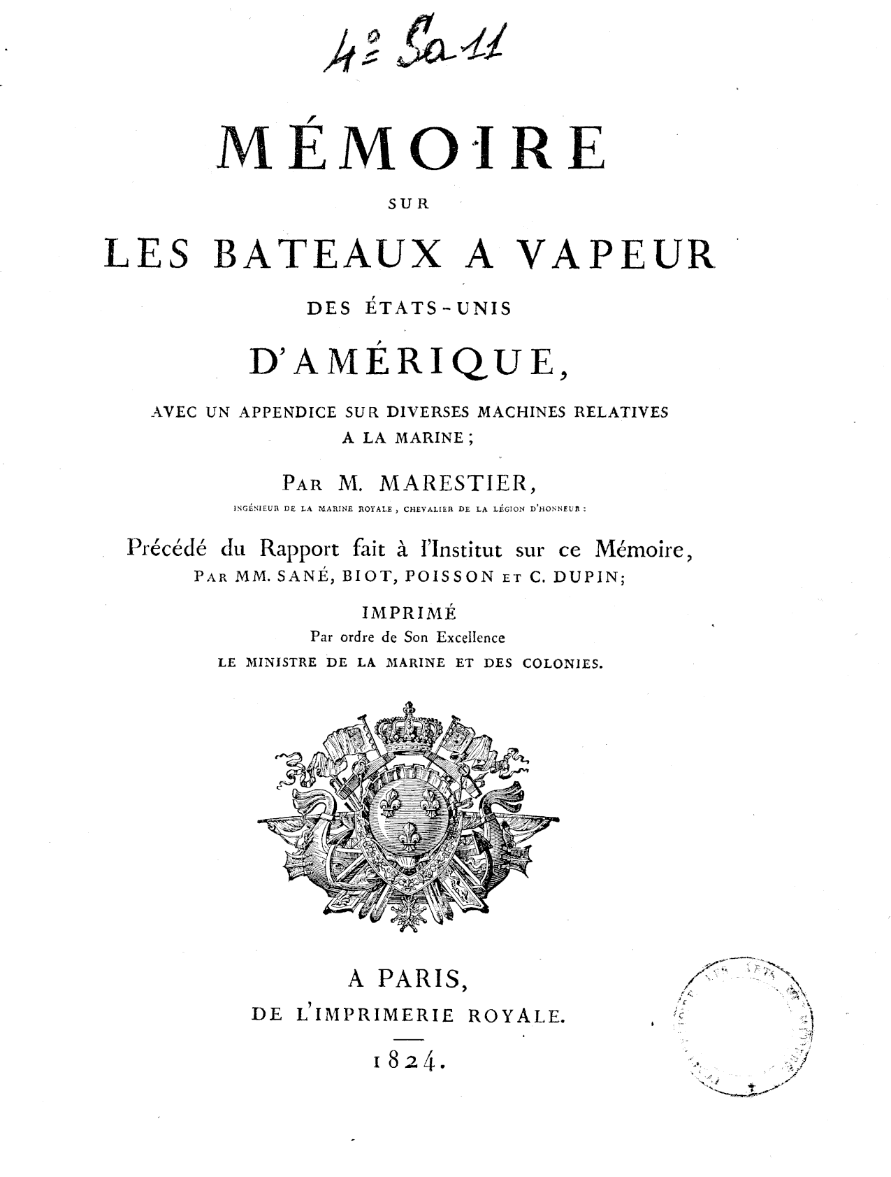 Page de titre du 4SA11.1