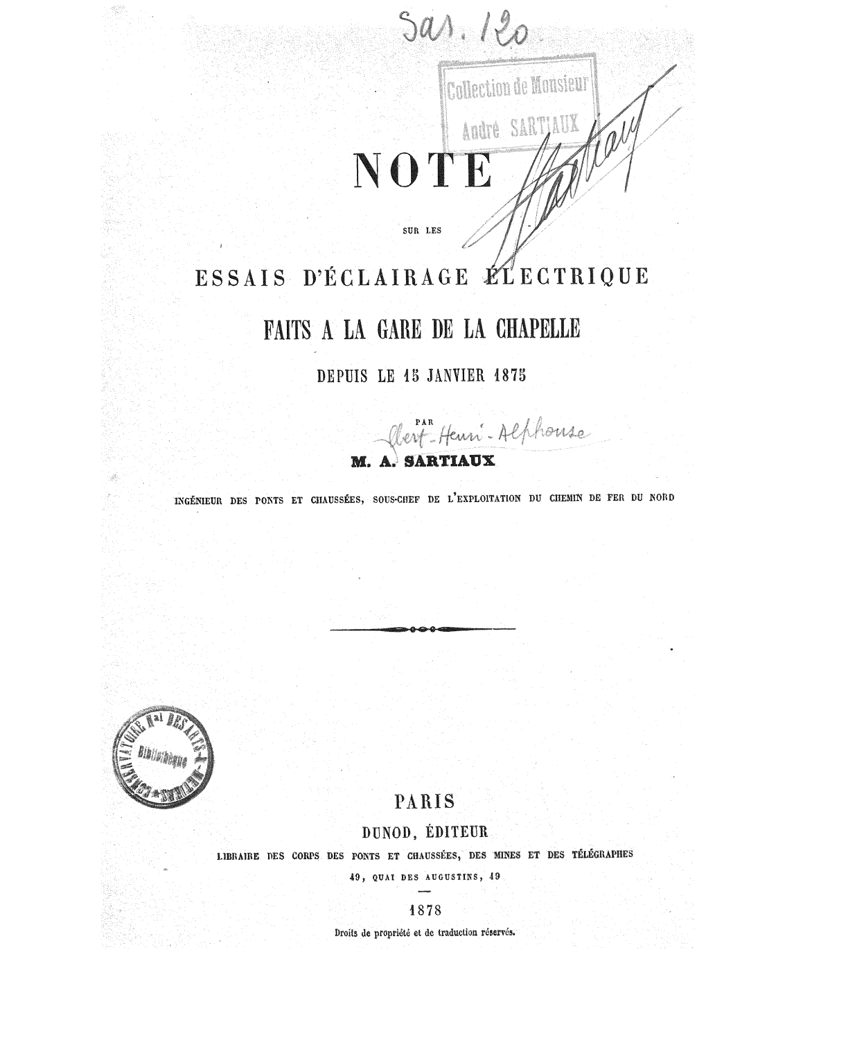 Page de titre du 4SAR120