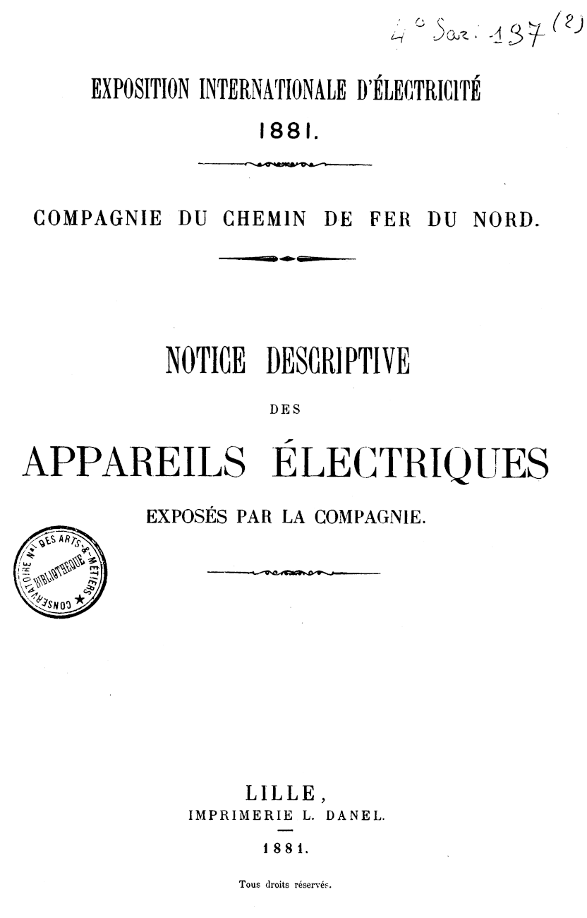 Page de titre du 4SAR137.2