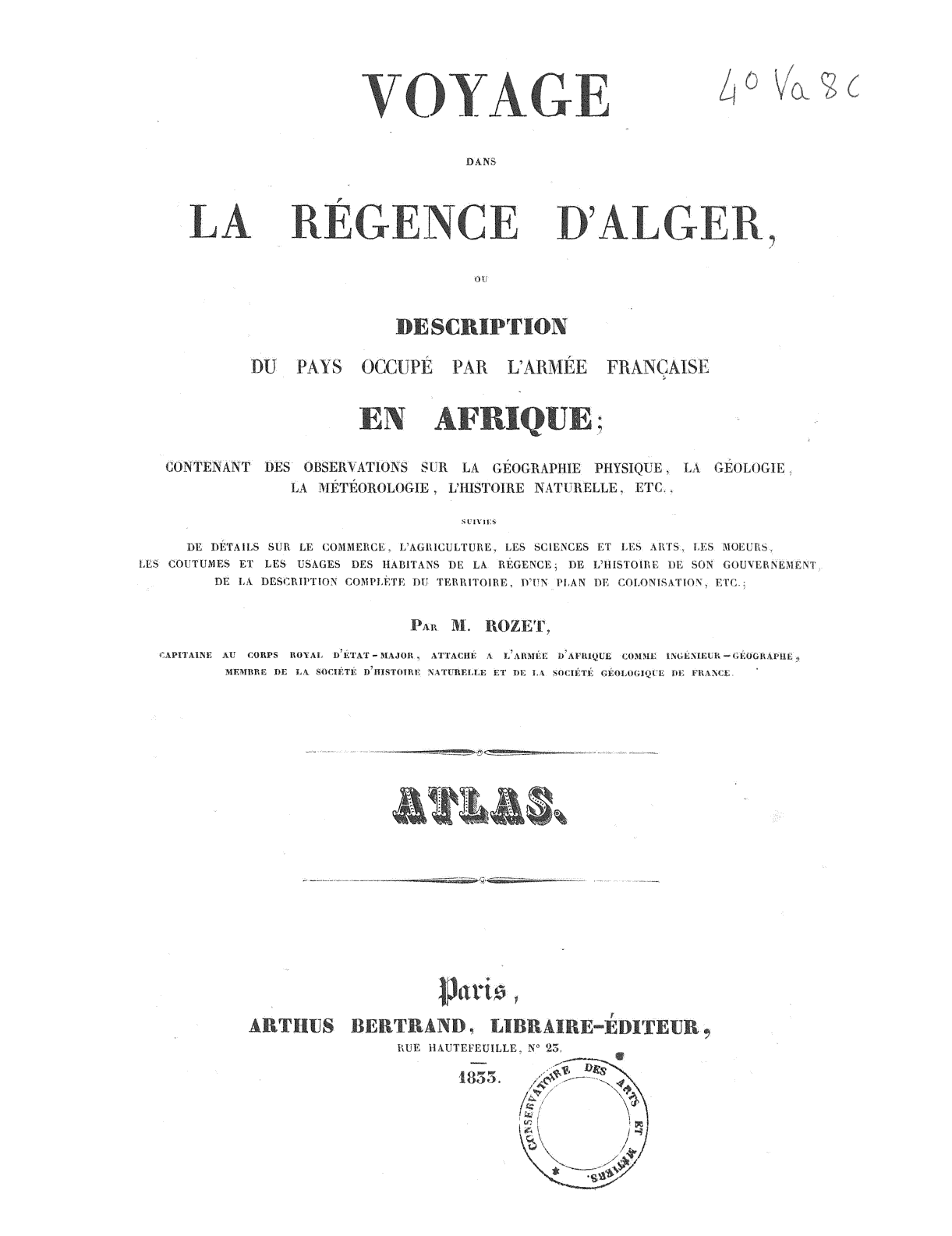 Page de titre du 4VA80