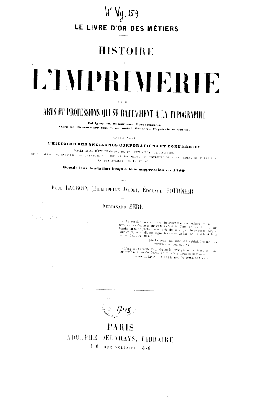 Page de titre du 4VY159.1