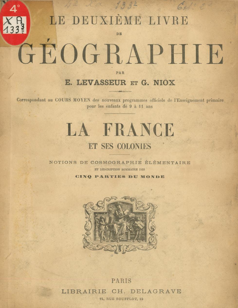 Page de titre du 4XA133.3