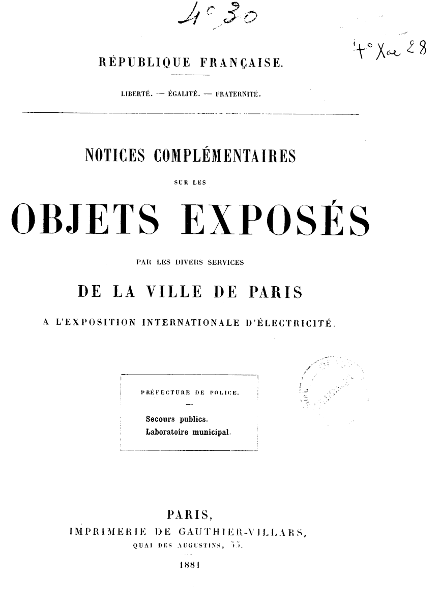 Page de titre du 4XAE28