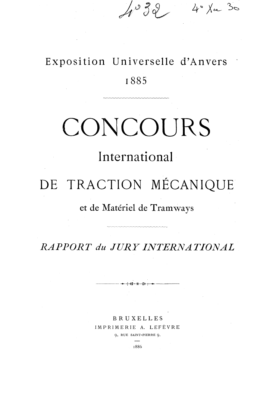 Page de titre du 4XAE30