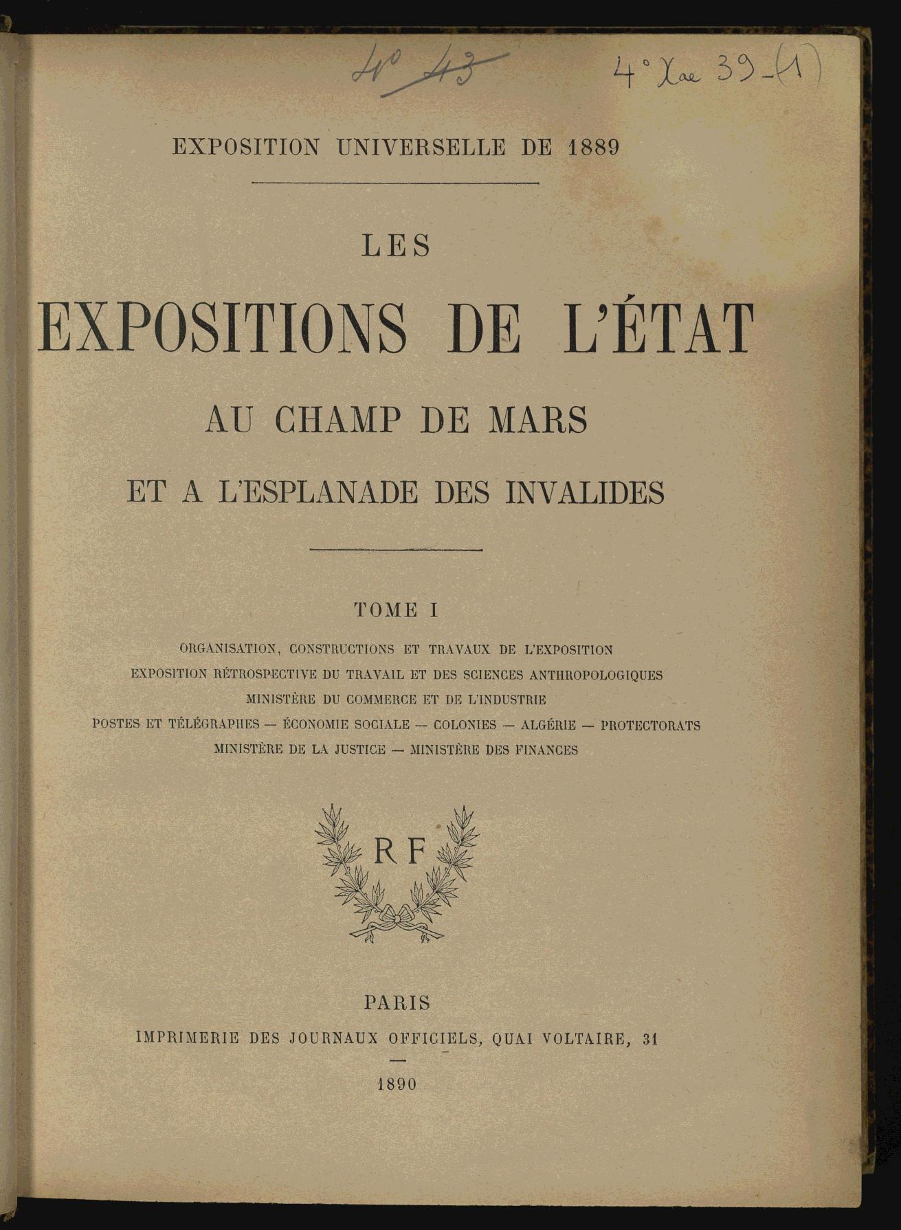 Page de titre du 4XAE39.1