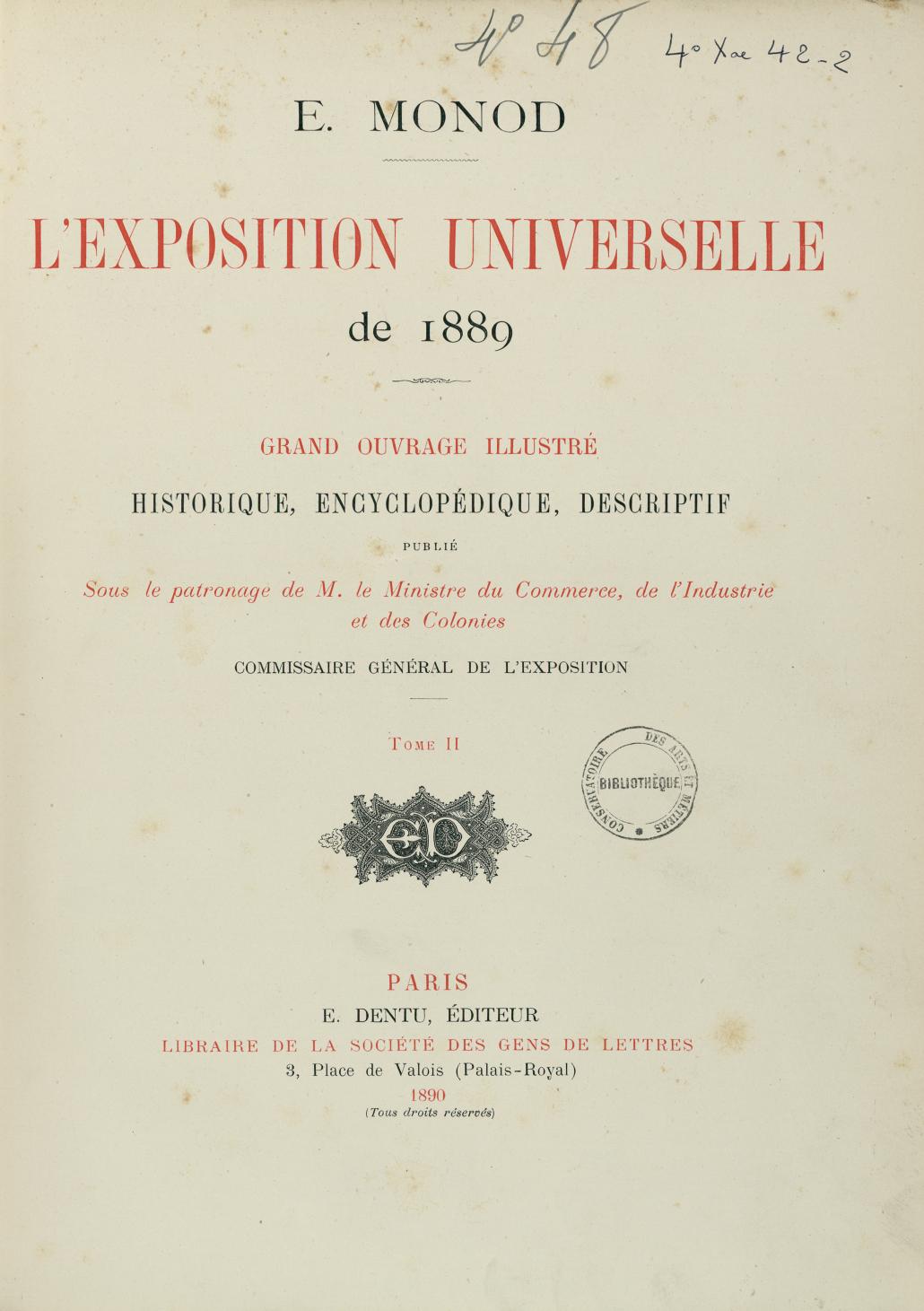 Page de titre du 4XAE42.2