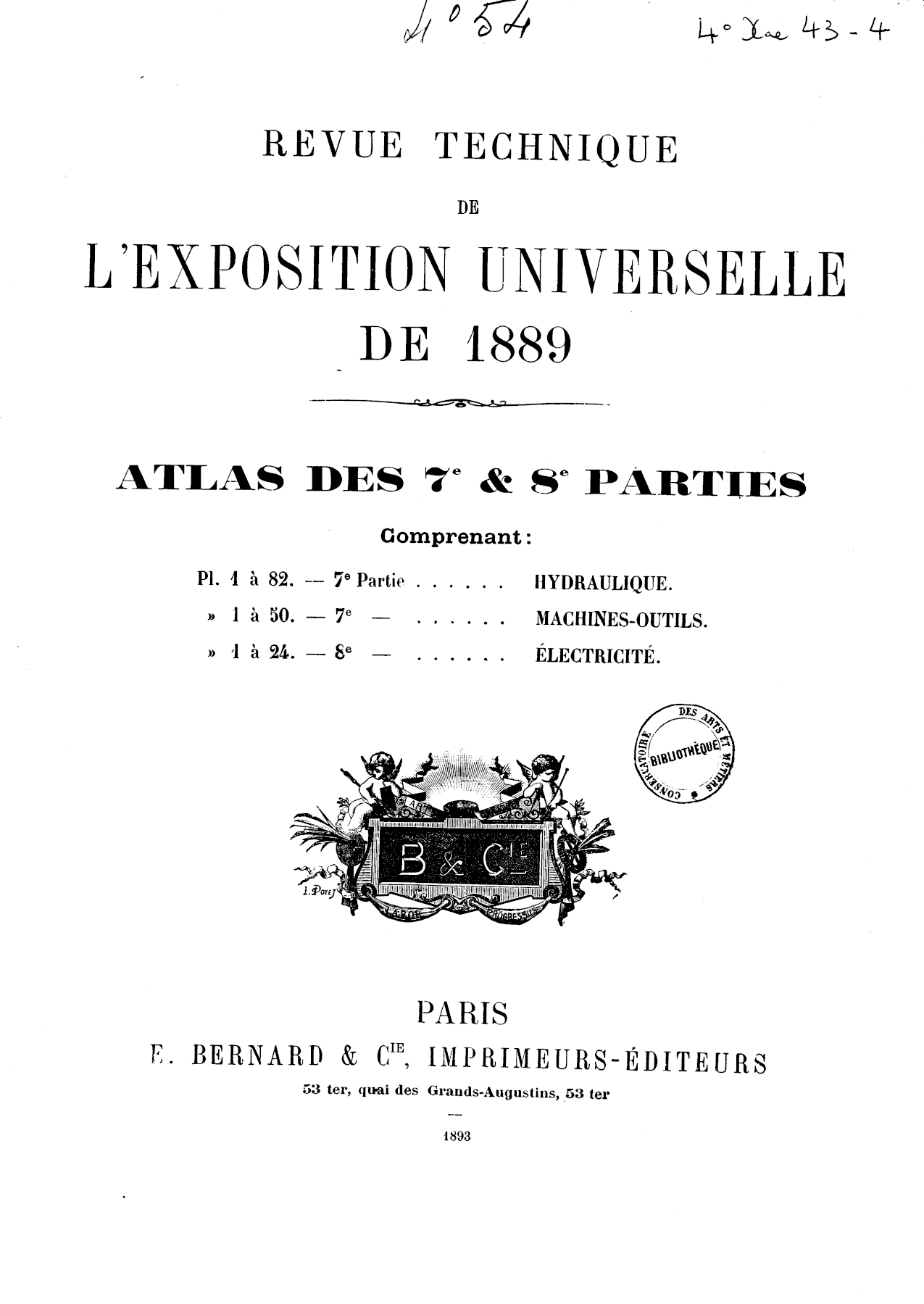Page de titre du 4XAE43.4
