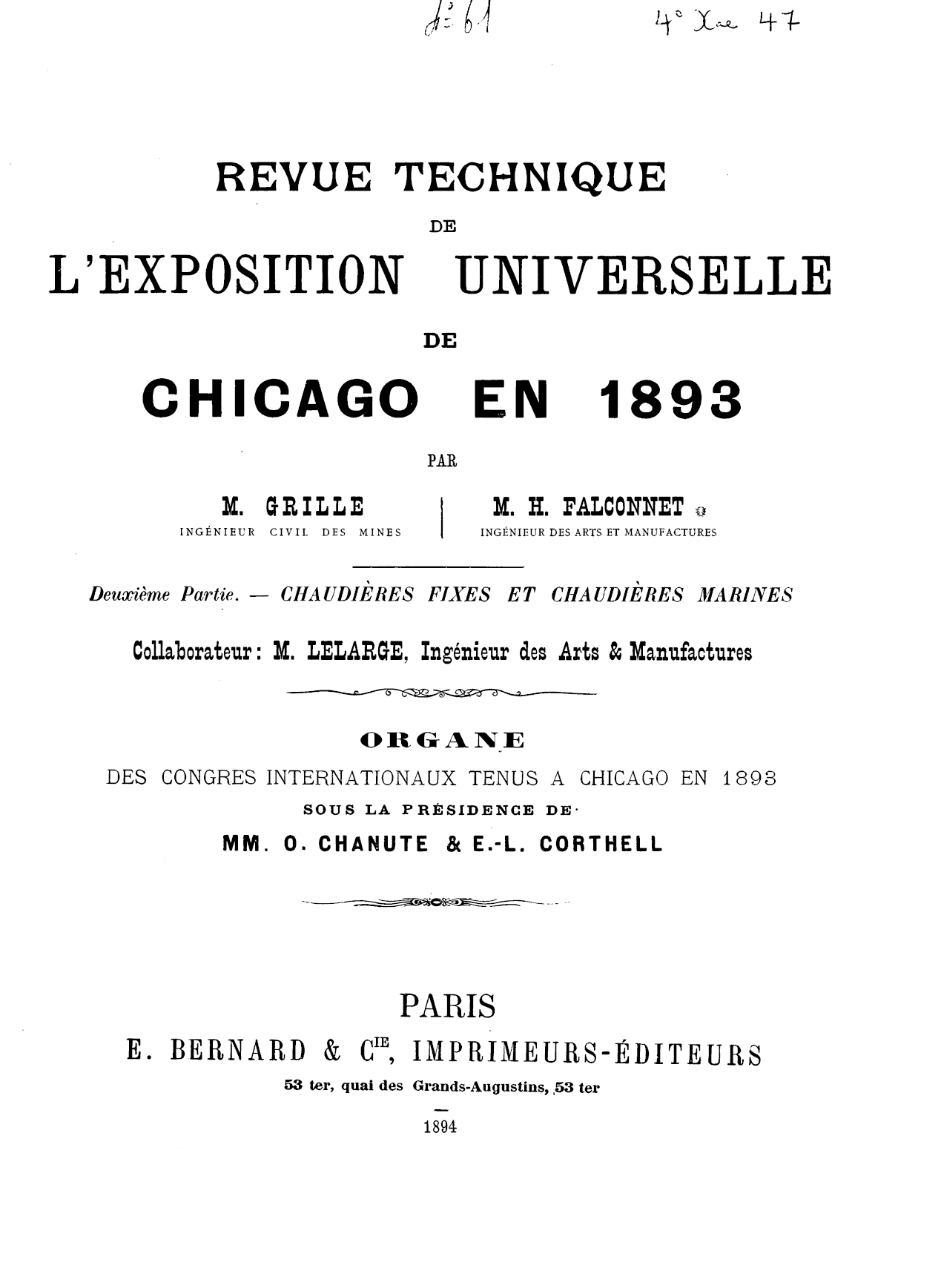 Page de titre du 4XAE47.2