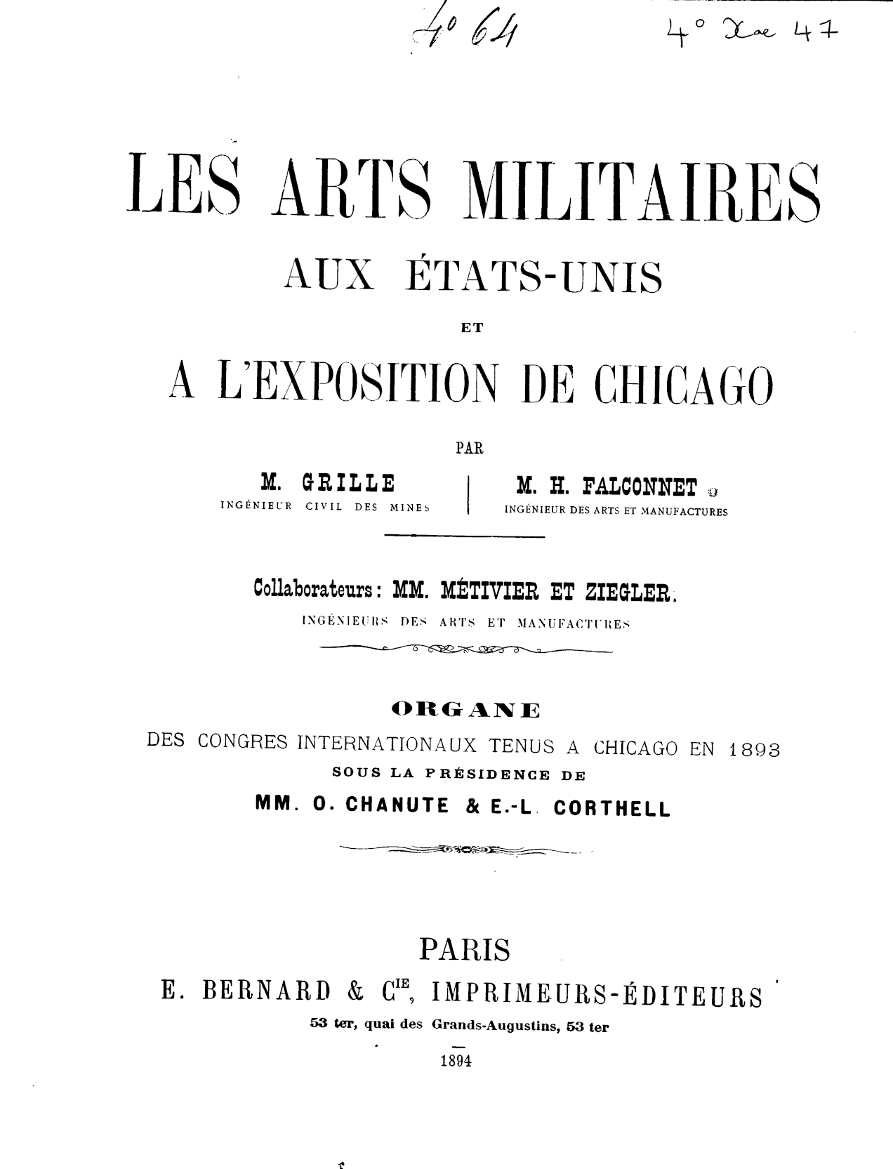 Page de titre du 4XAE47.5