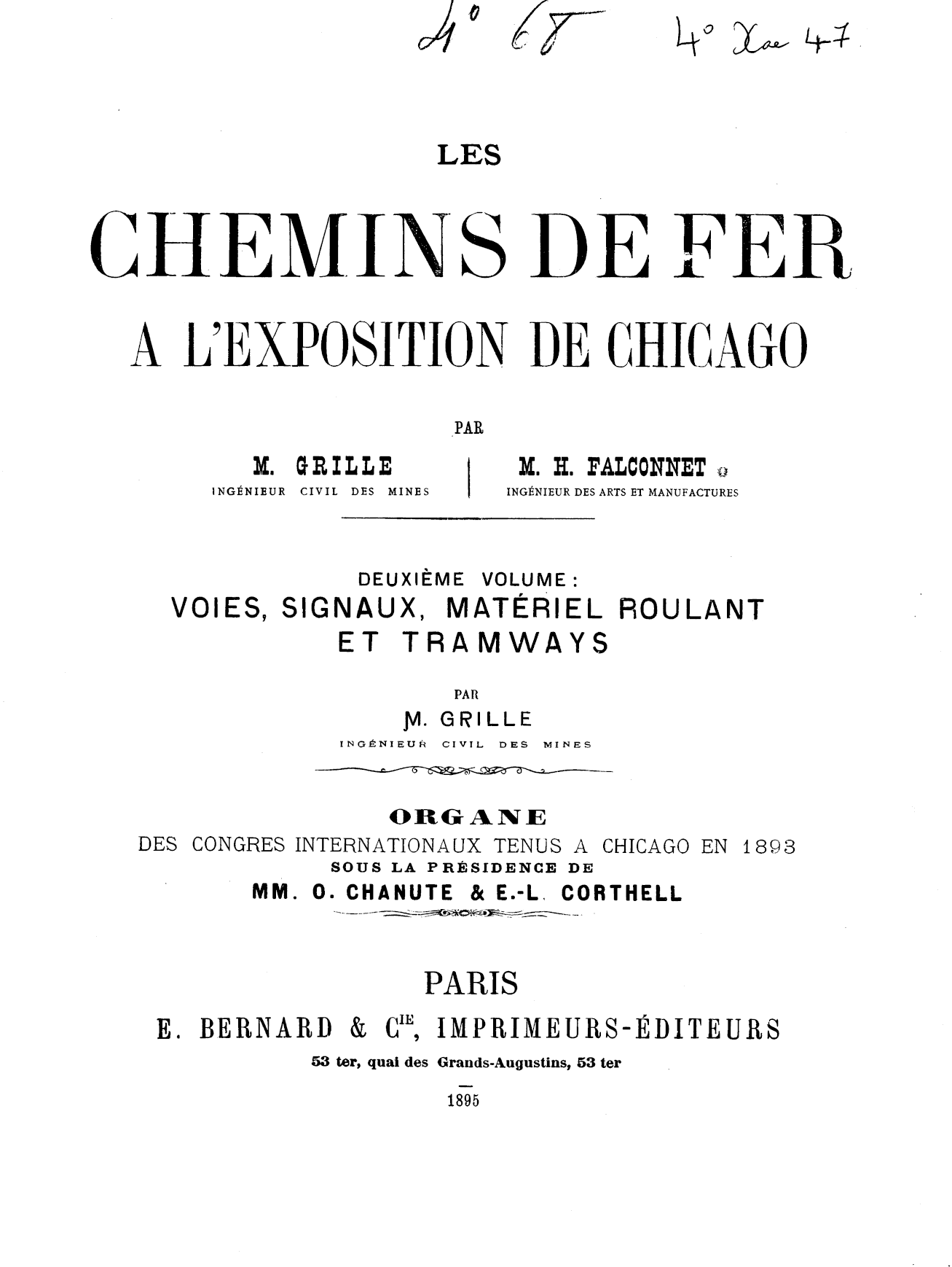 Page de titre du 4XAE47.9