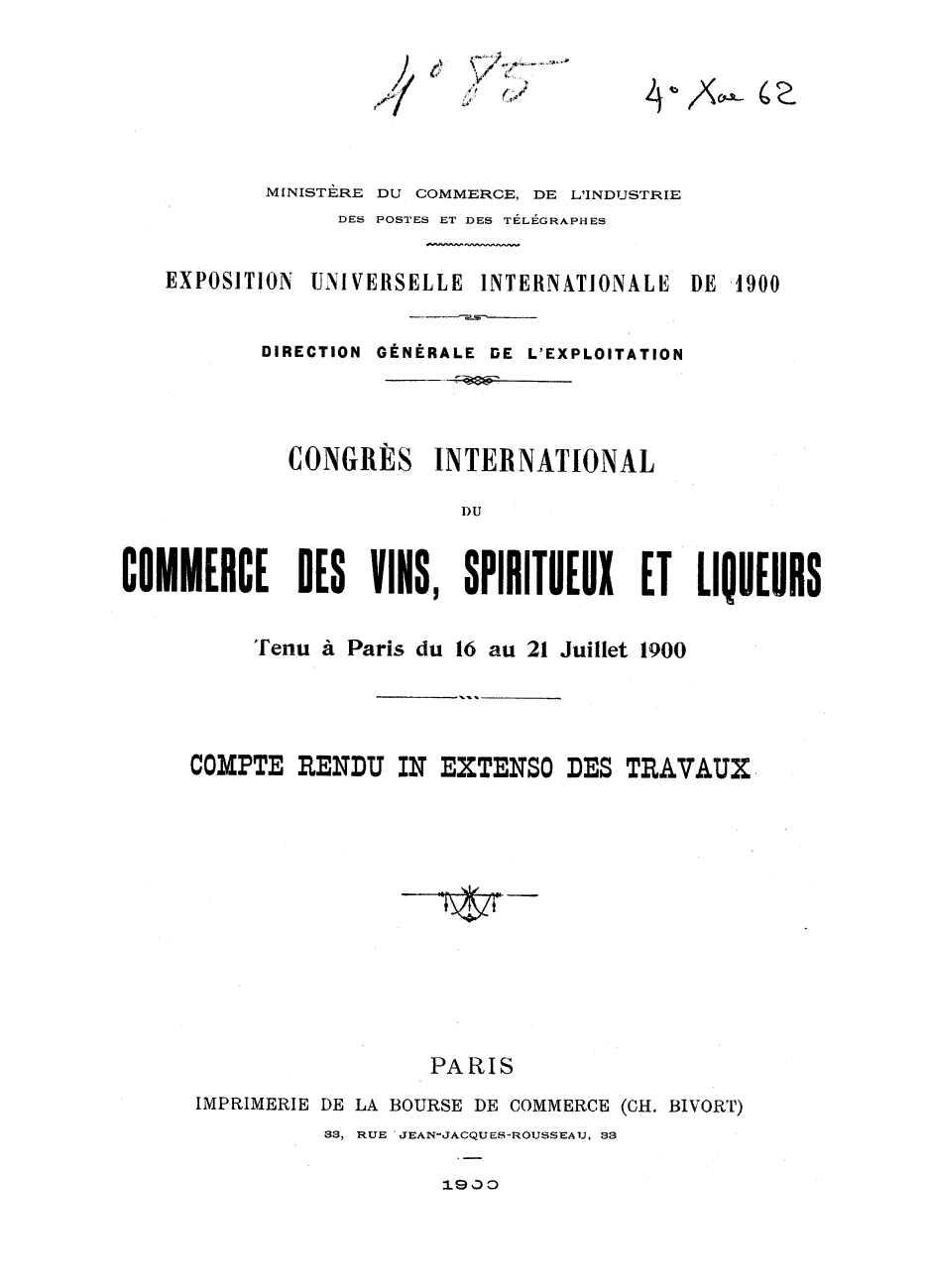 Page de titre du 4XAE62