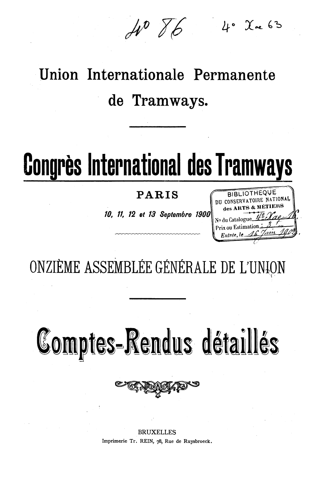 Page de titre du 4XAE63