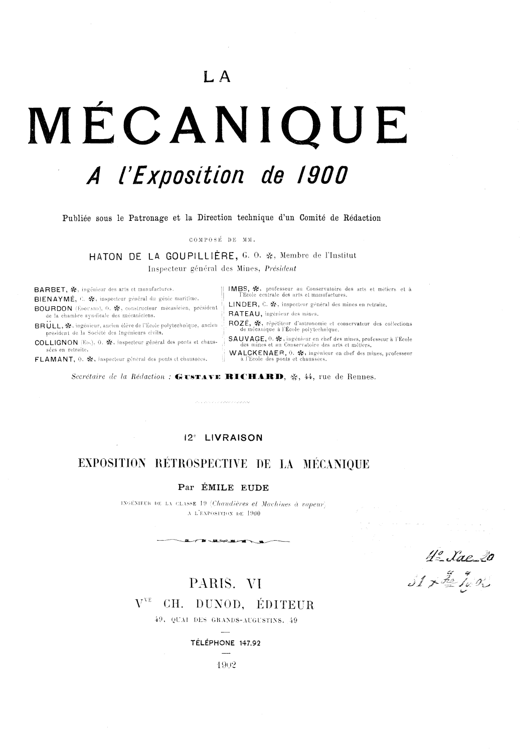 Page de titre du 4XAE67.12