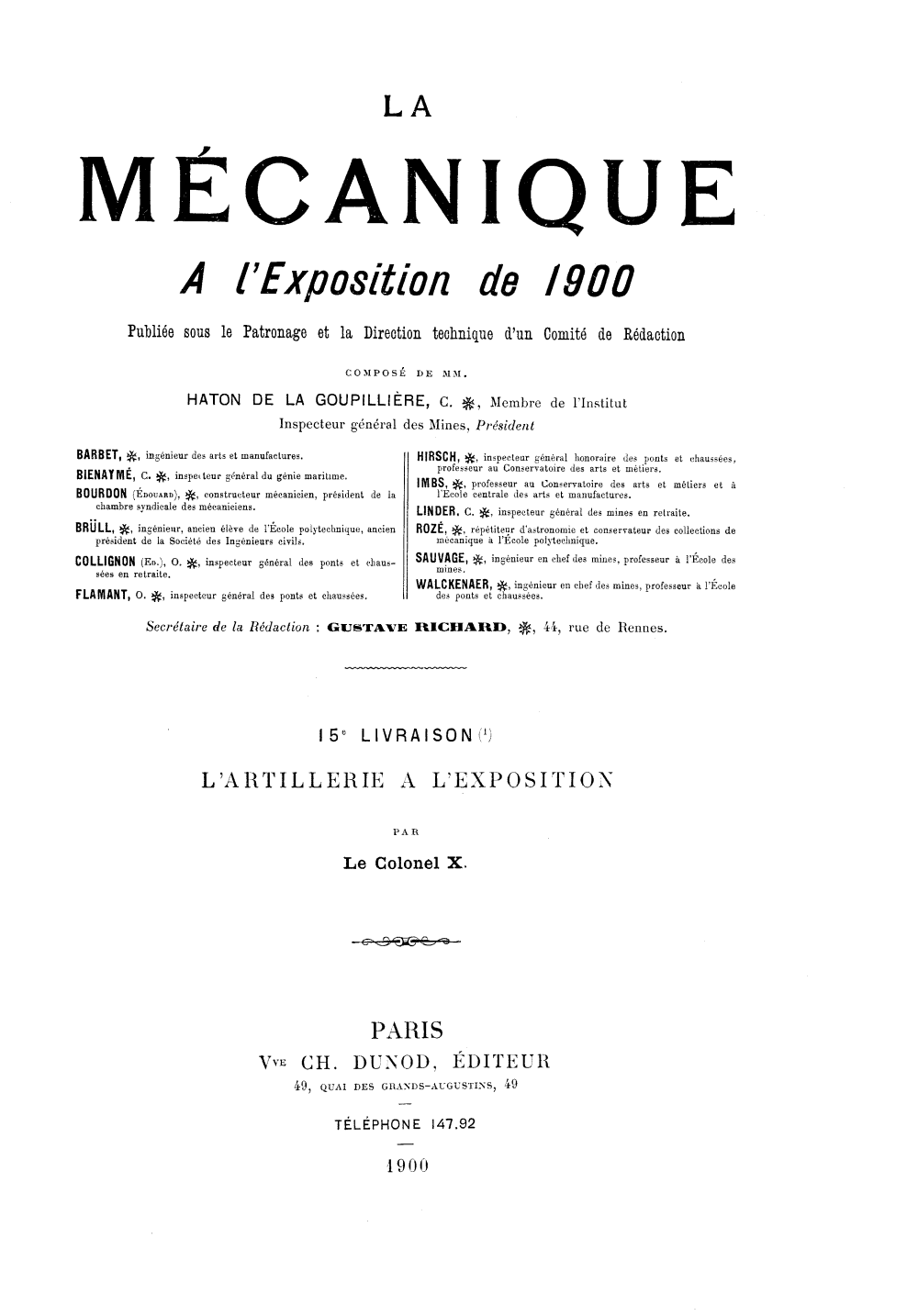 Page de titre du 4XAE67.15