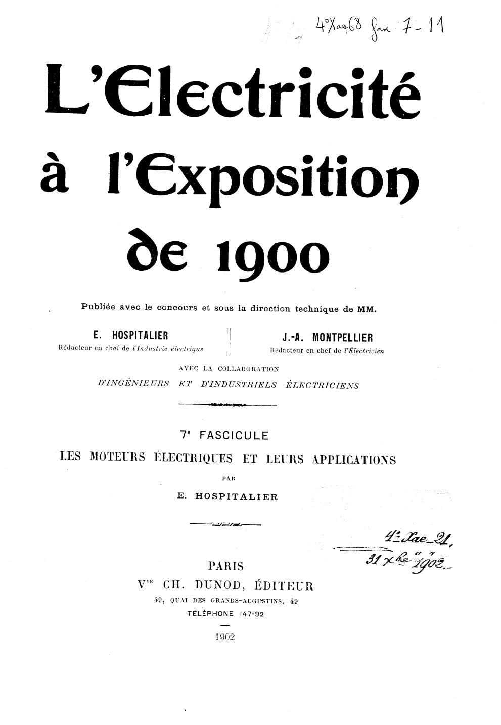 Page de titre du 4XAE68.7