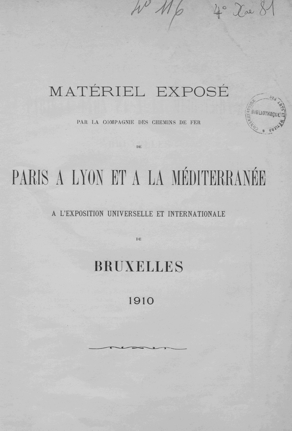 Page de titre du 4XAE81