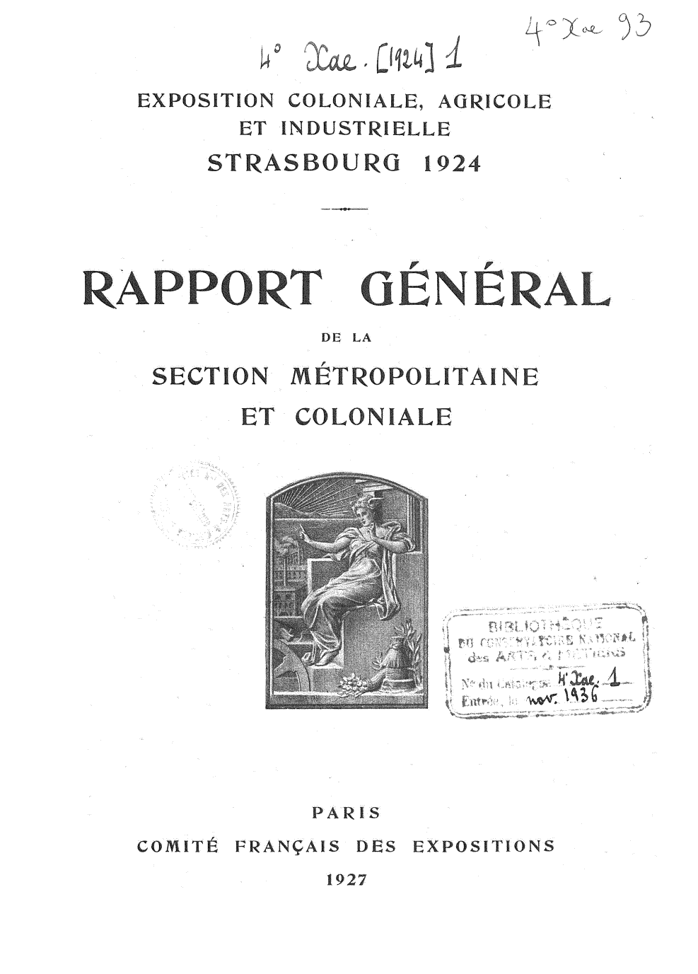 Page de titre du 4XAE93