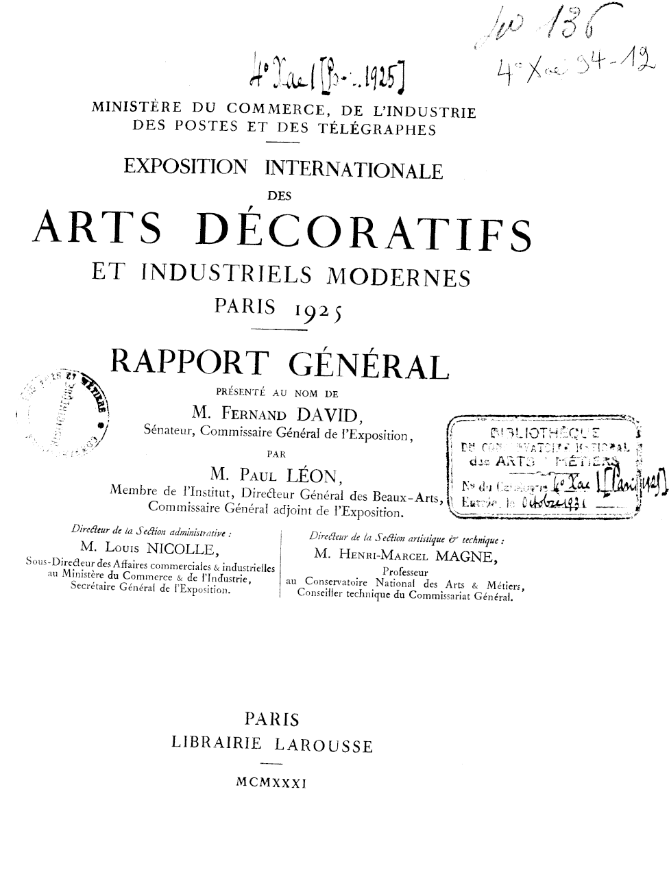 Page de titre du 4XAE94.12