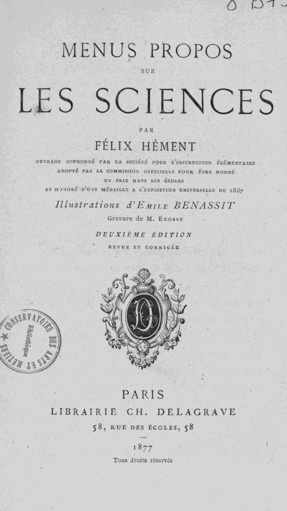 Page de titre du 8B735