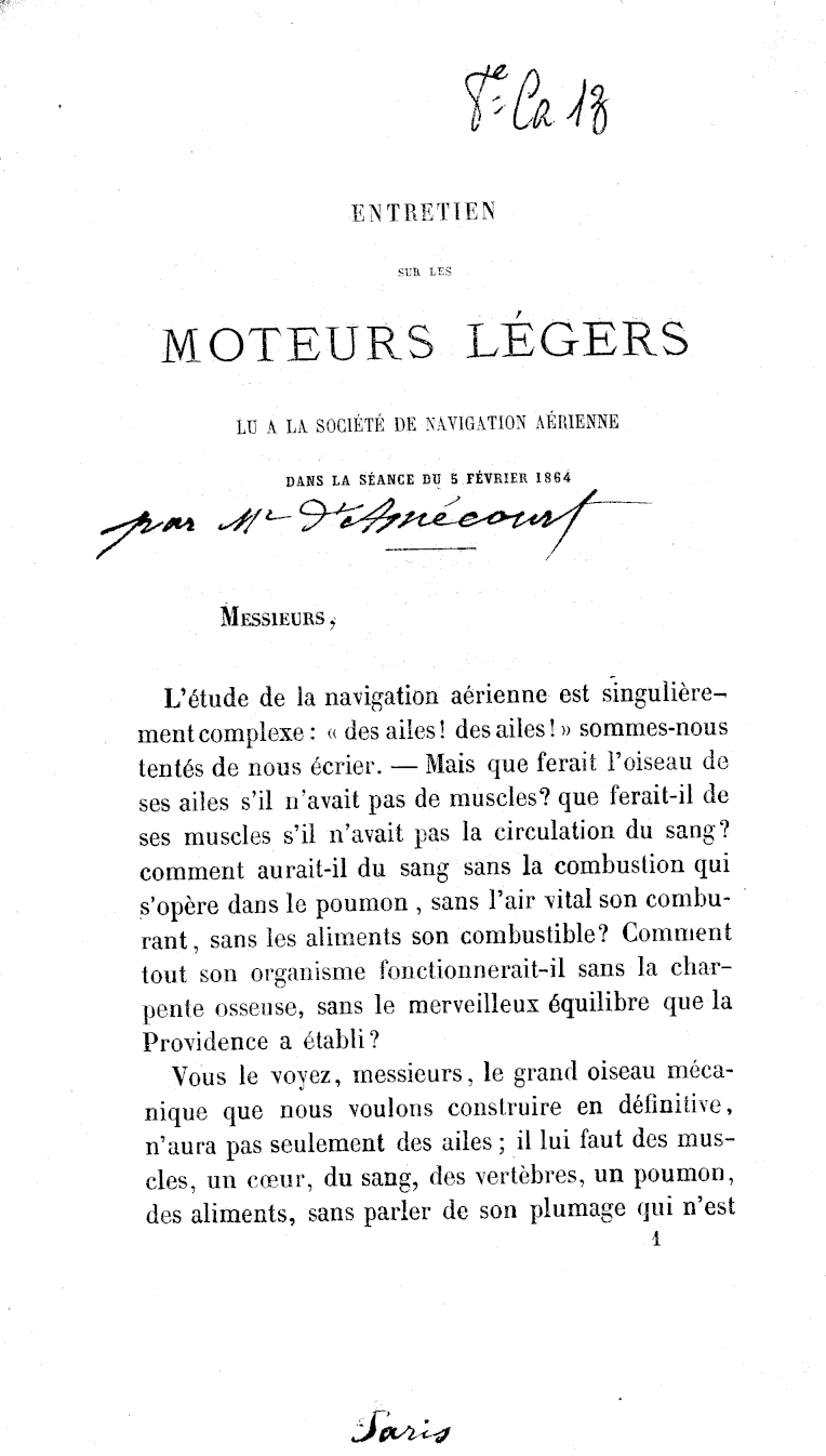 Page de titre du 8CA13.1.11