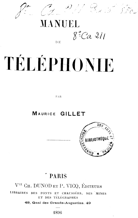 Page de titre du 8CA211