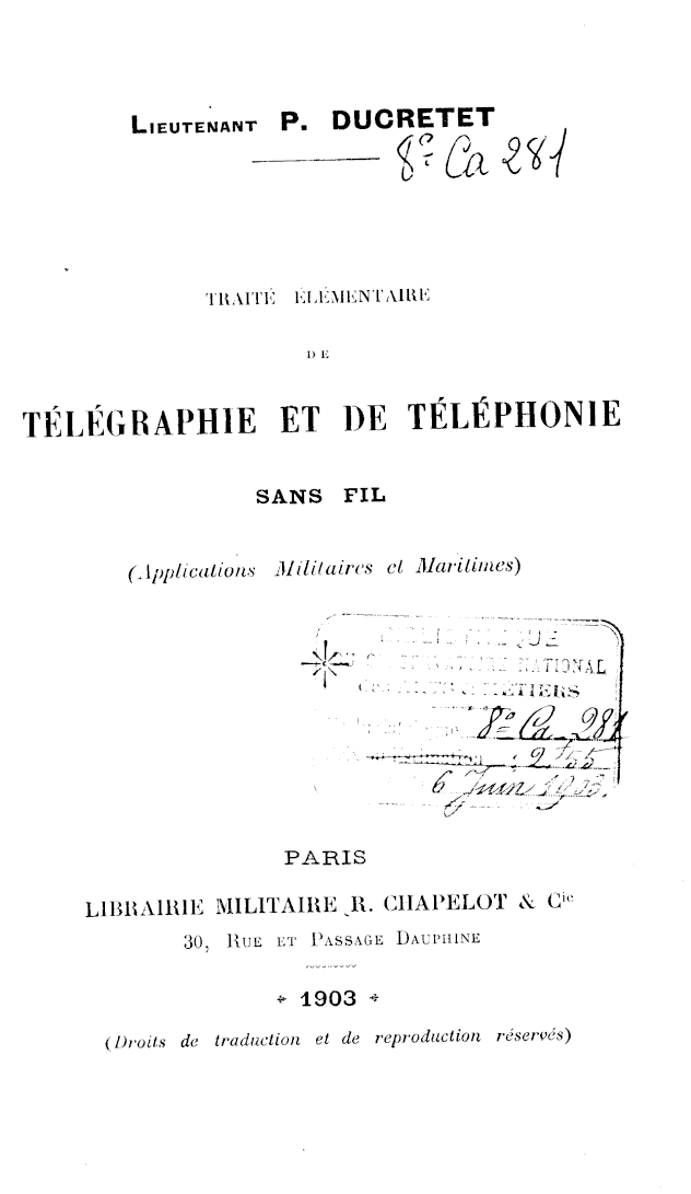 Page de titre du 8CA281