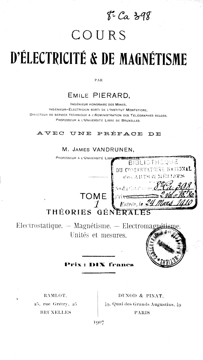 Page de titre du 8CA398_TOME1