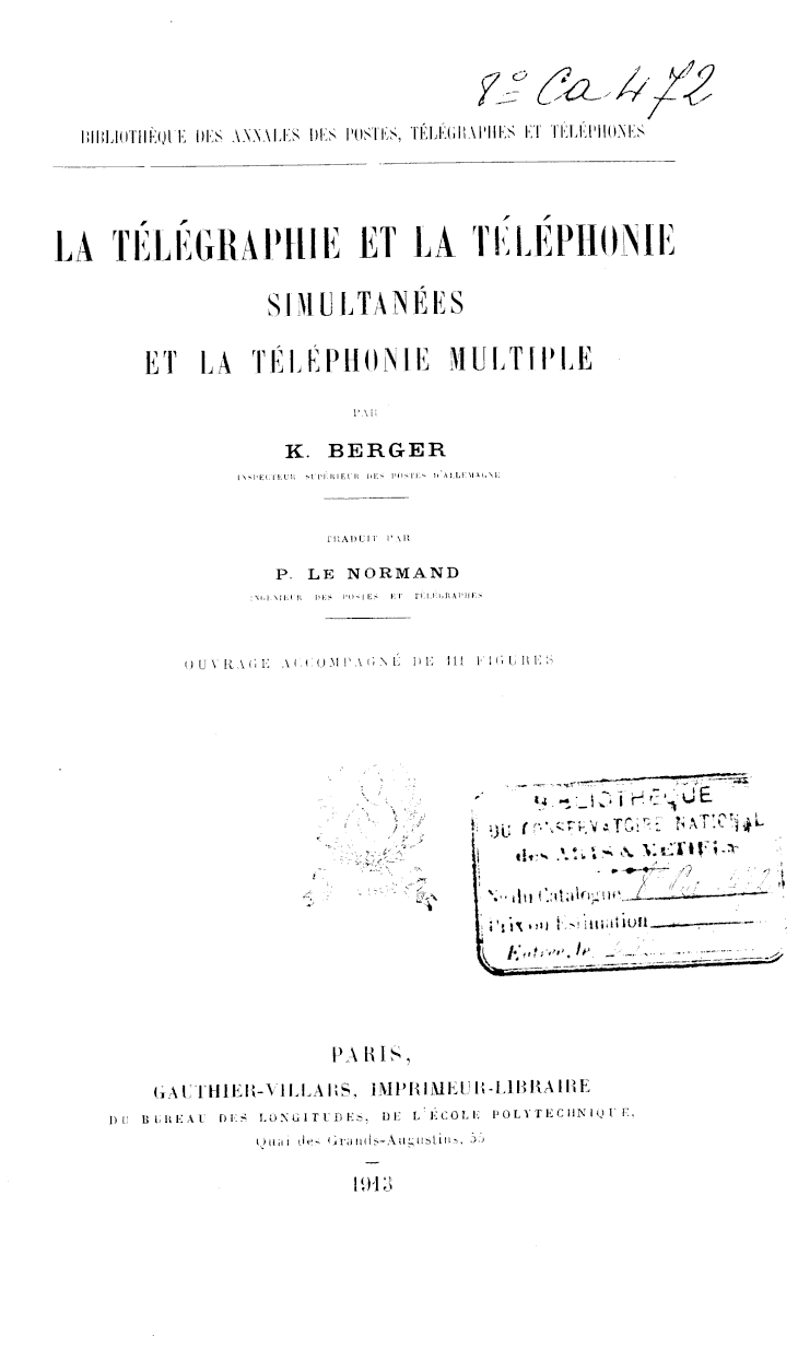 Page de titre du 8CA472