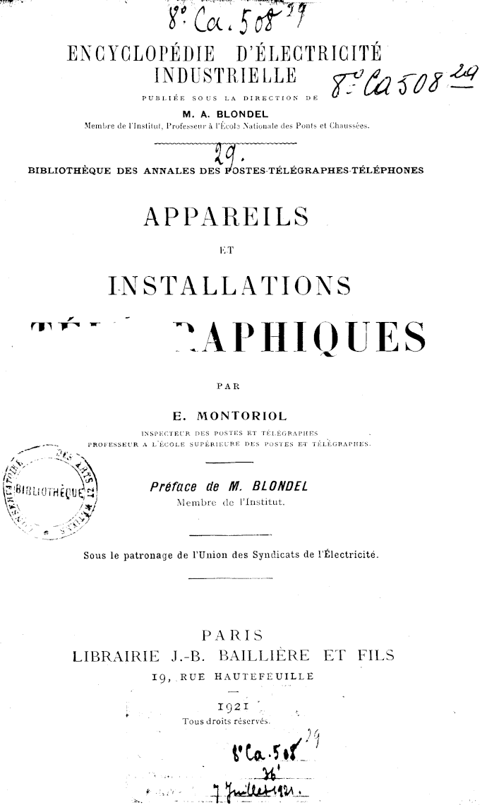 Page de titre du 8CA508.29