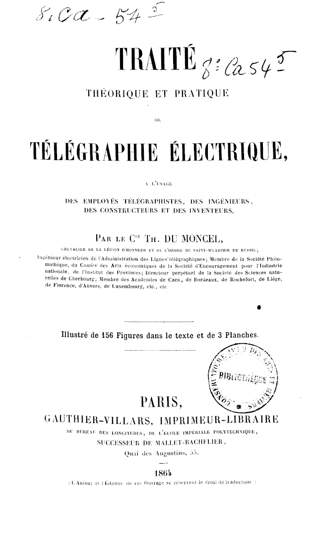 Page de titre du 8CA54.5