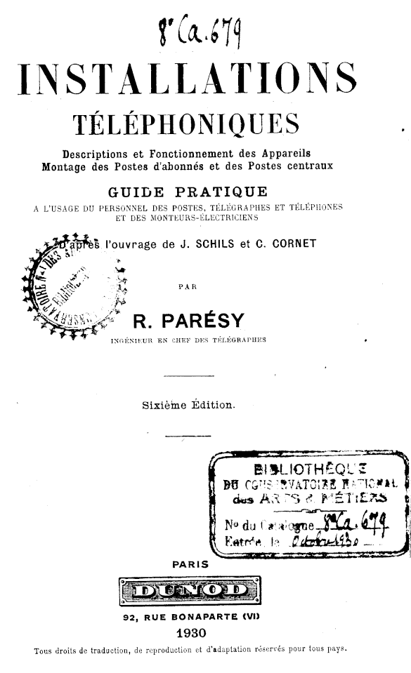 Page de titre du 8CA679