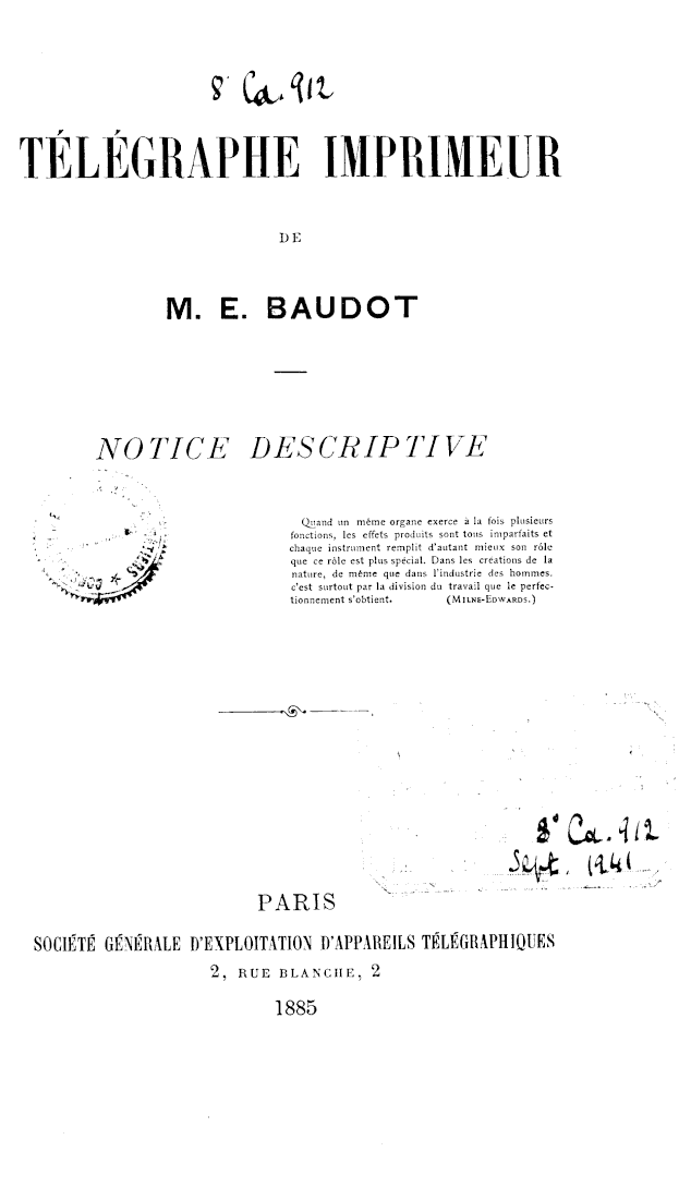 Page de titre du 8CA912