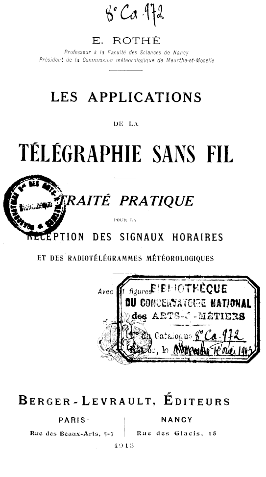 Page de titre du 8CA972