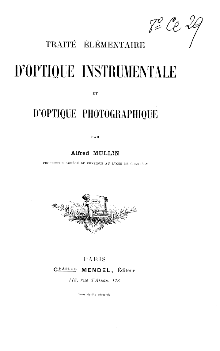 Page de titre du 8CE29