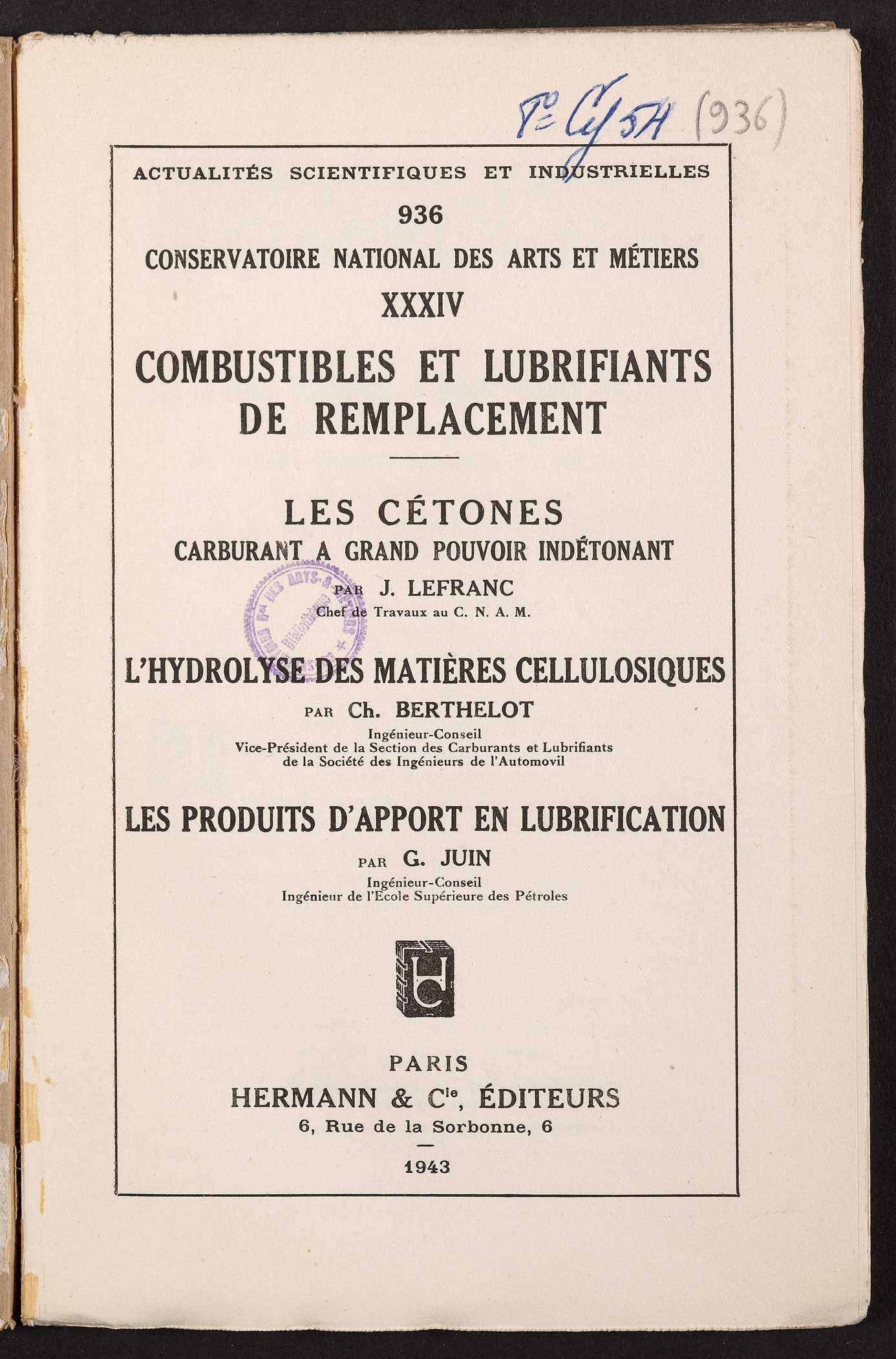 Page de titre du 8CY54.936
