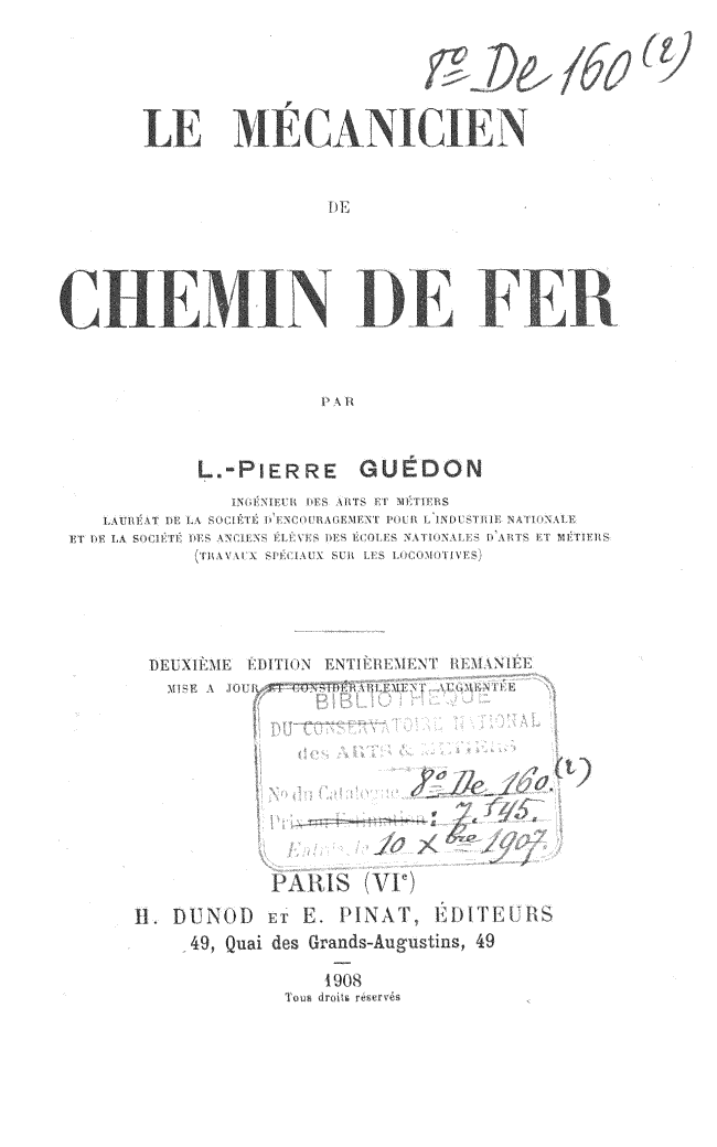 Page de titre du 8DE160.2