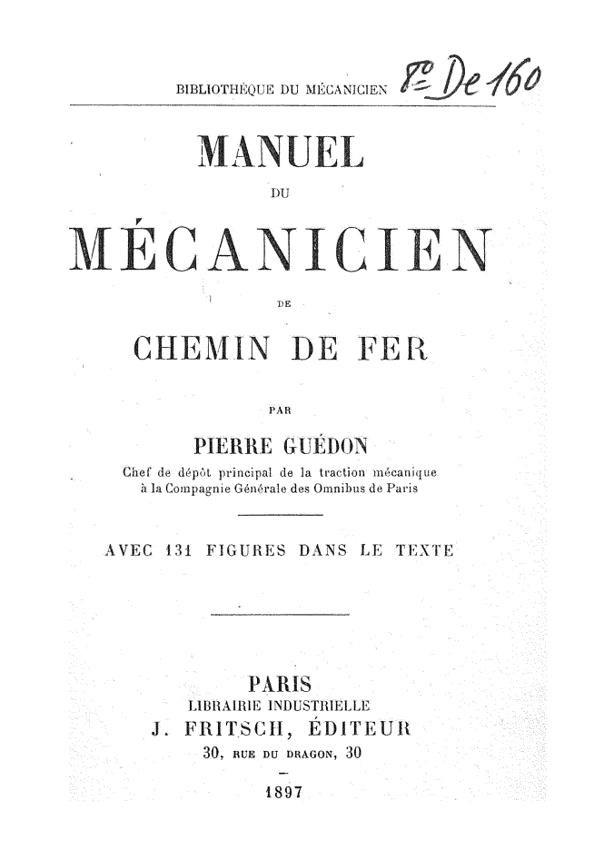 Page de titre du 8DE160