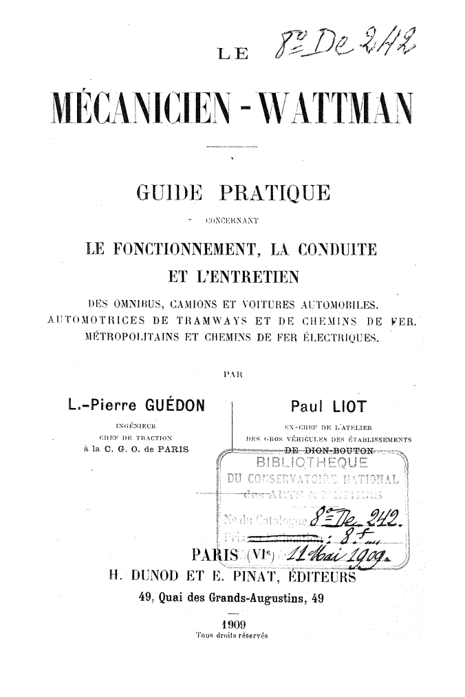 Page de titre du 8DE242