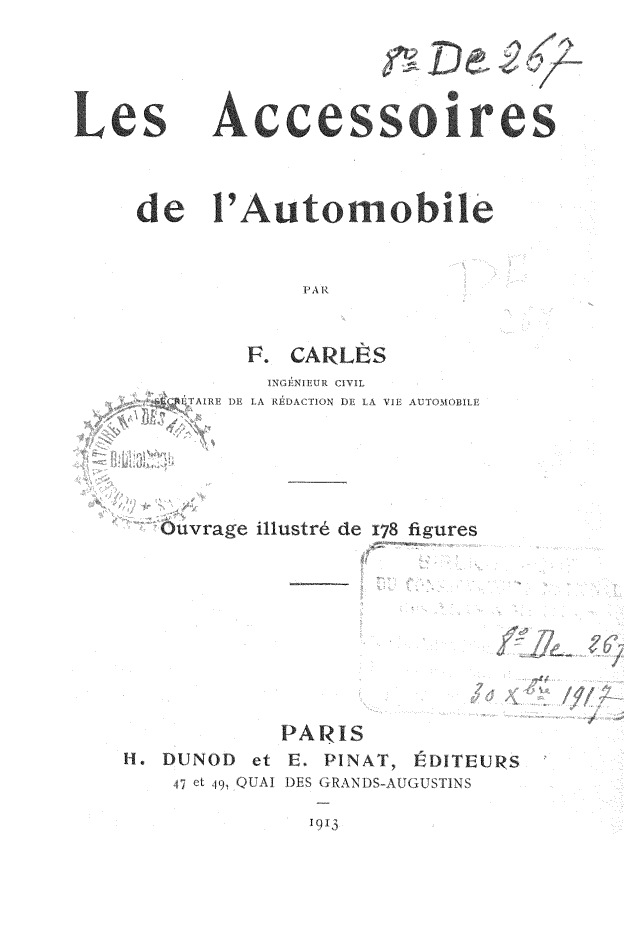 Page de titre du 8DE267