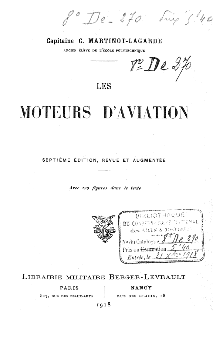 Page de titre du 8DE270