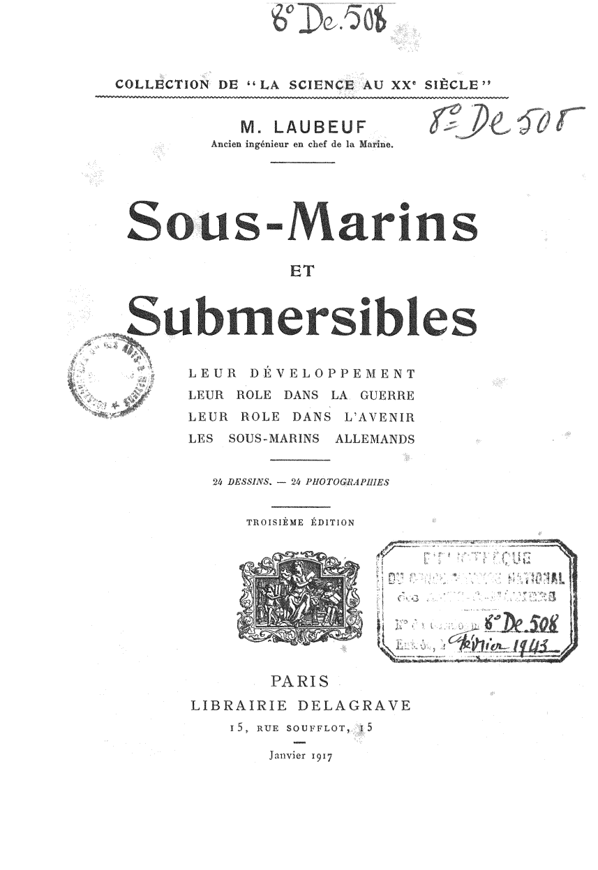 Page de titre du 8DE508