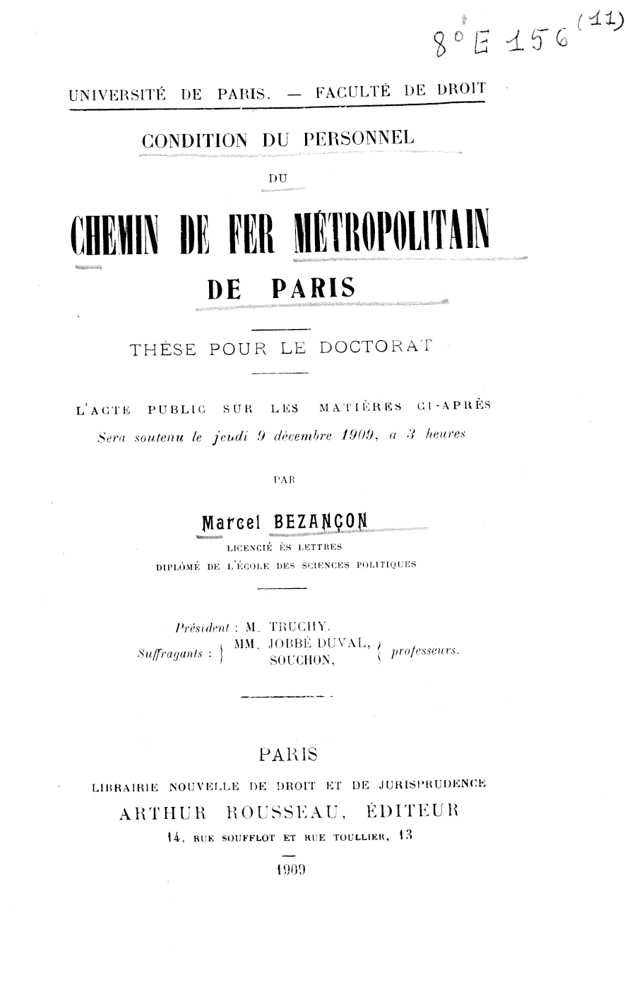 Page de titre du 8E156.11