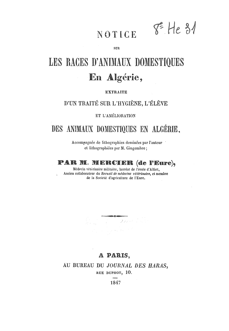 Page de titre du 8HE31