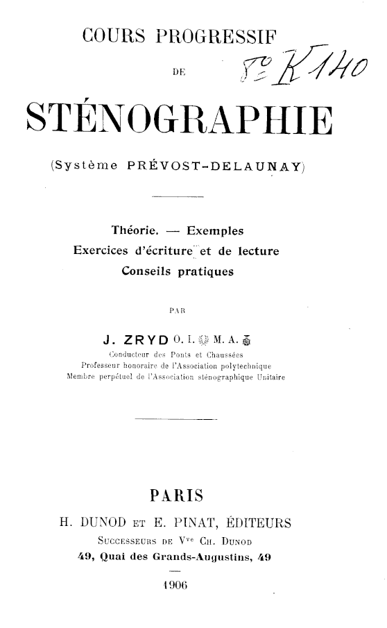 Page de titre du 8K140