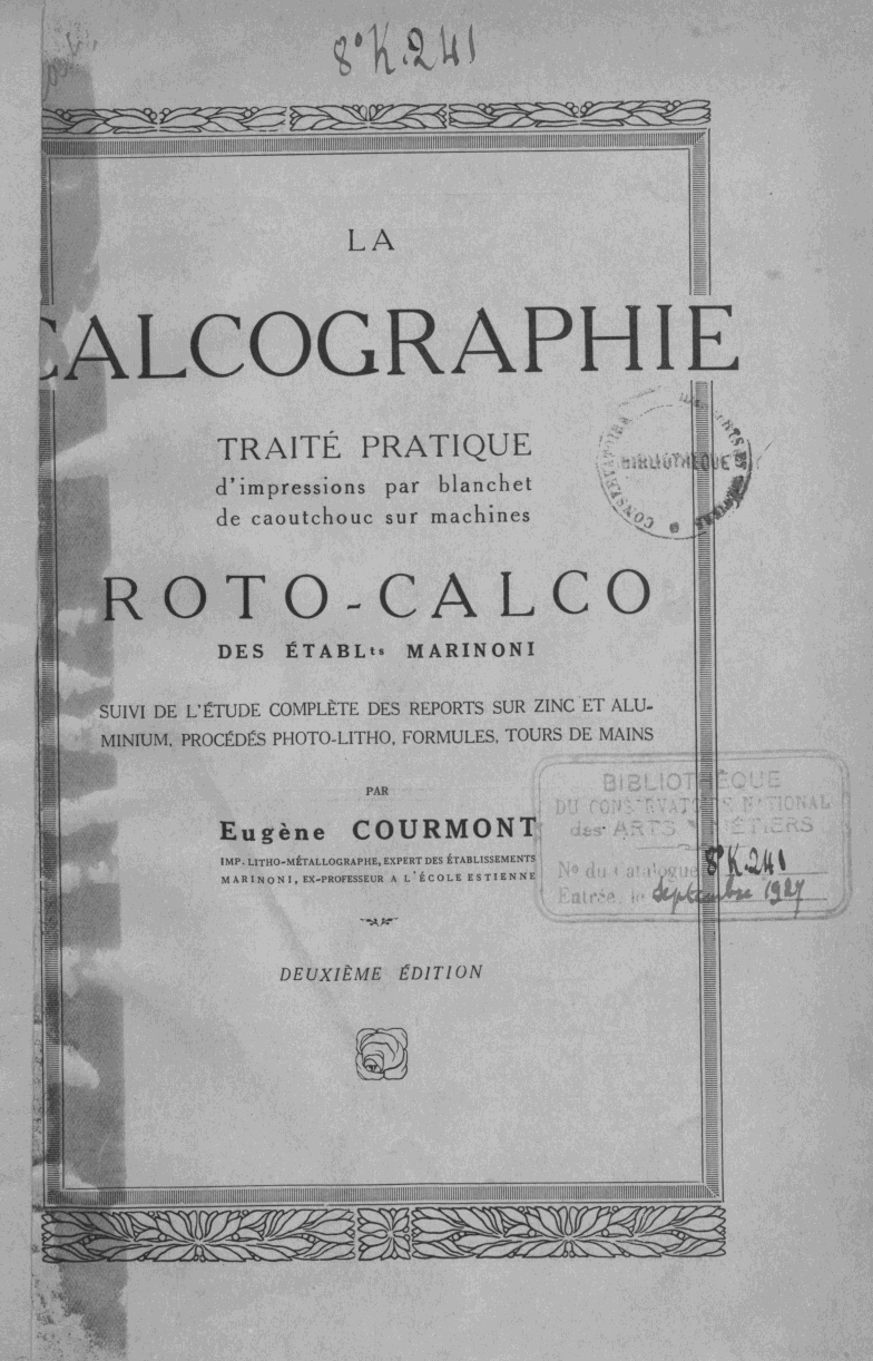 Page de titre du 8K241